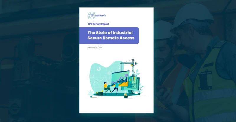 The cover of a research report on secure industrial remote access